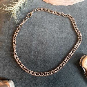 Silver DBL link Choker 🤍